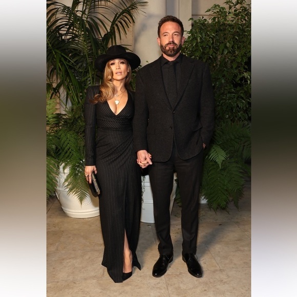 RALPH LAUREN Alvita purple label pinstripe evening dress maxi - Picture 3 of 14